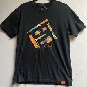 Nintendo Splatoon Black Graphic T-Shirt Sz M